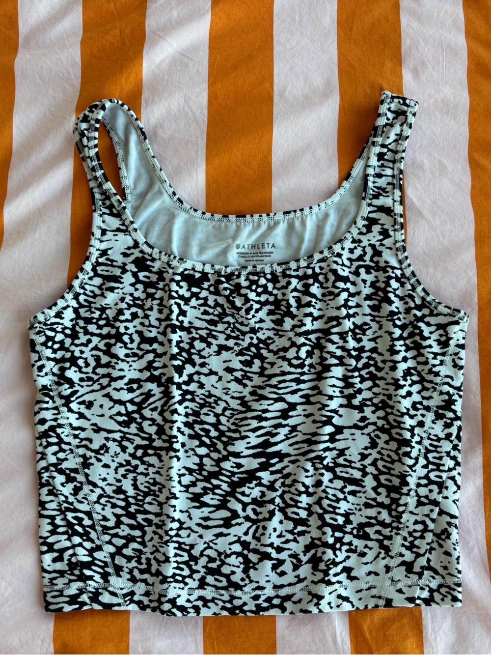 Athleta Shanti Square Neck Crop Top - Small Petite